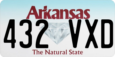 AR license plate 432VXD