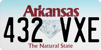AR license plate 432VXE
