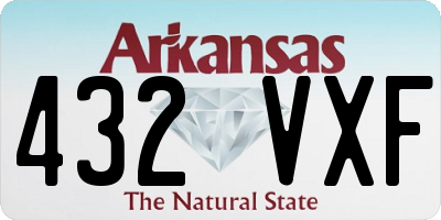 AR license plate 432VXF