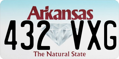 AR license plate 432VXG