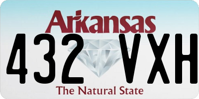 AR license plate 432VXH