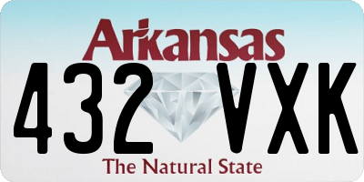 AR license plate 432VXK