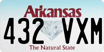 AR license plate 432VXM