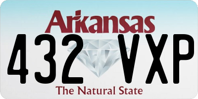 AR license plate 432VXP
