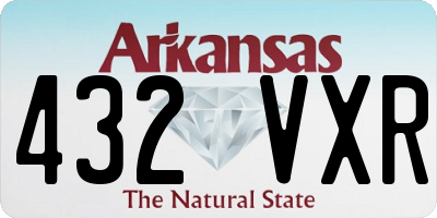 AR license plate 432VXR