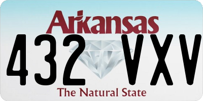 AR license plate 432VXV