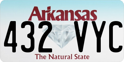 AR license plate 432VYC
