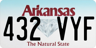 AR license plate 432VYF
