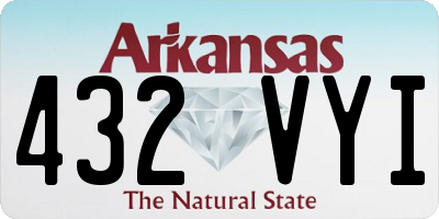 AR license plate 432VYI
