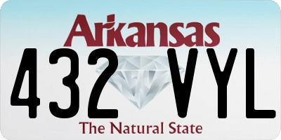 AR license plate 432VYL