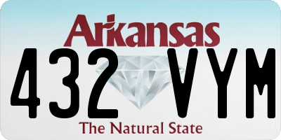 AR license plate 432VYM