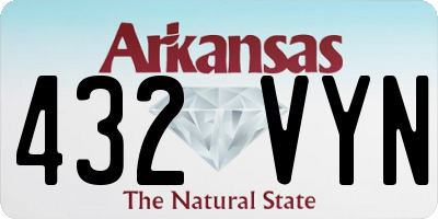 AR license plate 432VYN