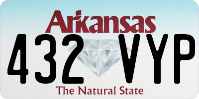AR license plate 432VYP