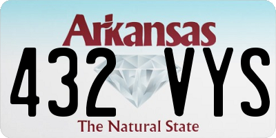 AR license plate 432VYS
