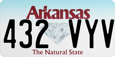AR license plate 432VYV