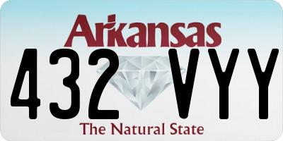 AR license plate 432VYY
