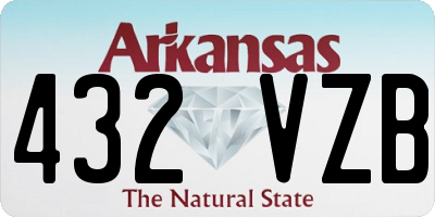 AR license plate 432VZB