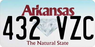 AR license plate 432VZC