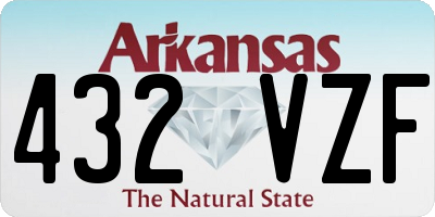 AR license plate 432VZF