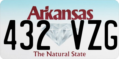 AR license plate 432VZG