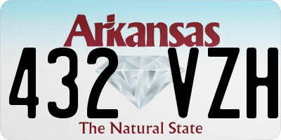 AR license plate 432VZH