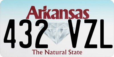 AR license plate 432VZL