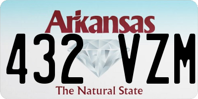 AR license plate 432VZM