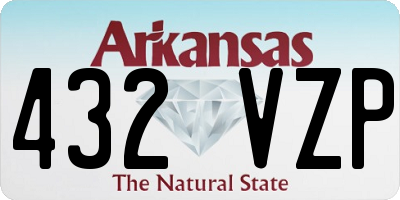 AR license plate 432VZP