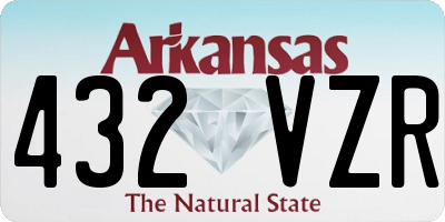 AR license plate 432VZR