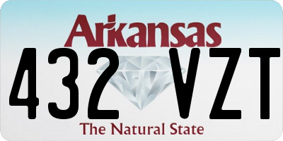AR license plate 432VZT
