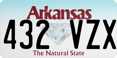 AR license plate 432VZX