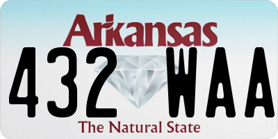 AR license plate 432WAA