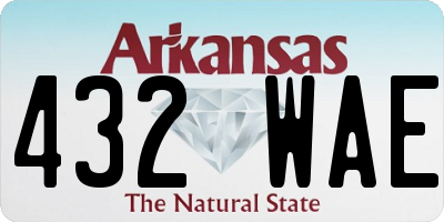 AR license plate 432WAE