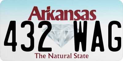 AR license plate 432WAG