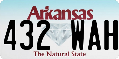 AR license plate 432WAH
