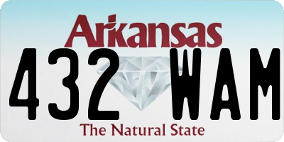 AR license plate 432WAM