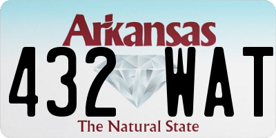 AR license plate 432WAT