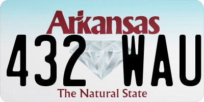 AR license plate 432WAU