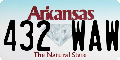 AR license plate 432WAW