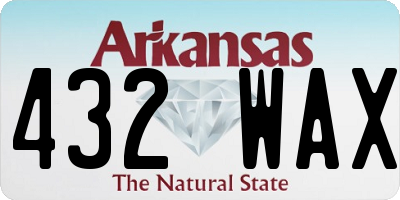 AR license plate 432WAX