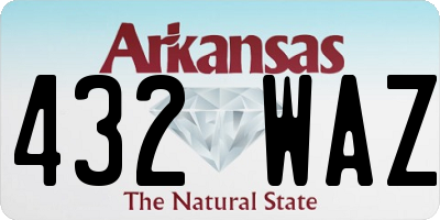 AR license plate 432WAZ