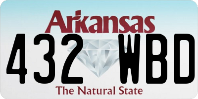 AR license plate 432WBD