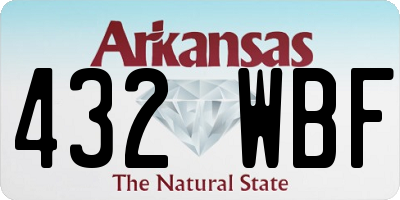 AR license plate 432WBF