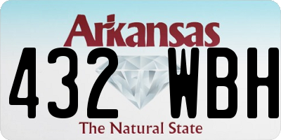 AR license plate 432WBH