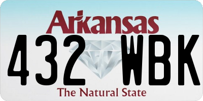 AR license plate 432WBK