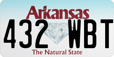 AR license plate 432WBT