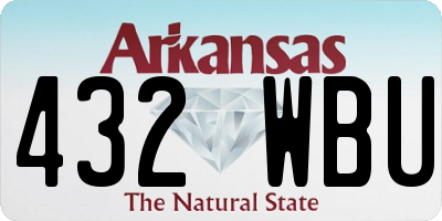 AR license plate 432WBU