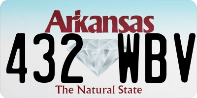 AR license plate 432WBV
