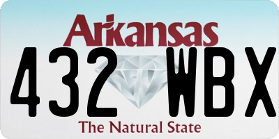 AR license plate 432WBX