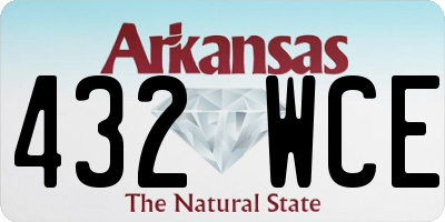 AR license plate 432WCE